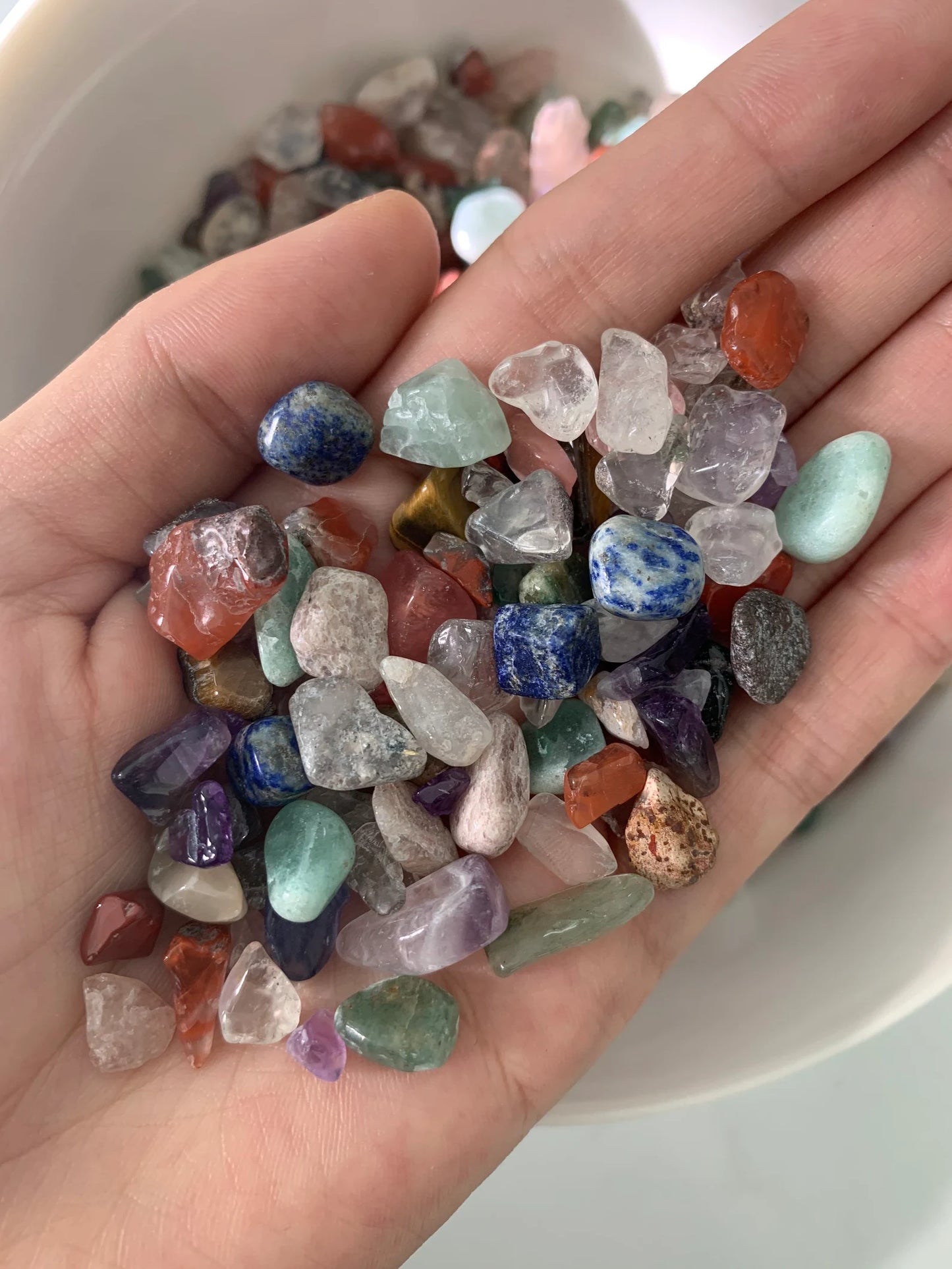 Assorted Mix Polished Stones -Small Crystals for Crafting, Jewelry Making - Mixed Lot Collection