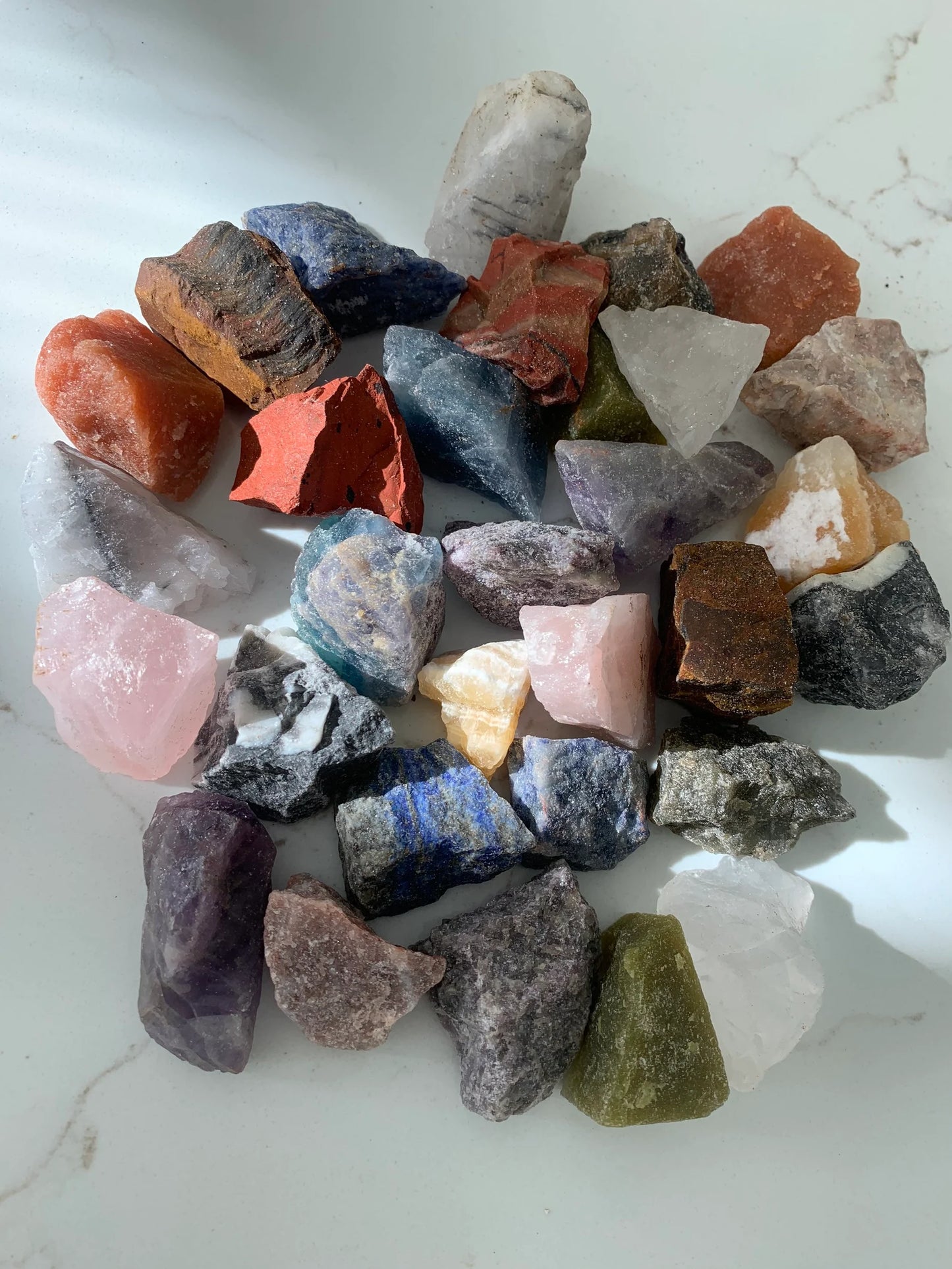 Natural Raw Stones Rough Rock Crystals for Tumbling,Cabbing, Assorted Crystals and Raw Stones