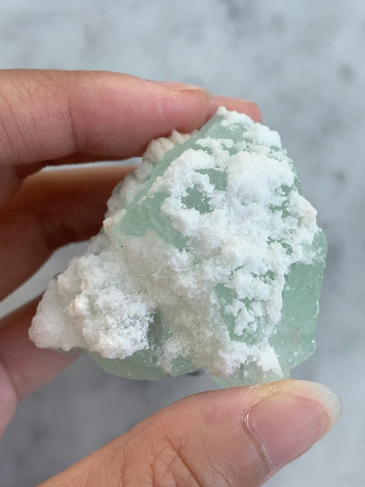 Raw Green Apophyllite Gemstone Cluster, Crystal Healing, Rare Crystal