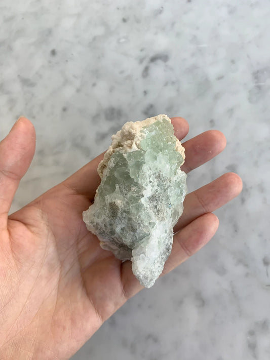 Raw Green Apophyllite Gemstone Cluster